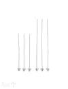 Silbernadel hell Tupfenpyramide 8 Stk. per Pack ca. 5 gr. - Shanti Enterprise AG