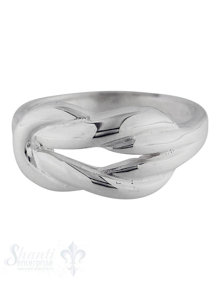 Silberring 2 Schlaufen ineinander - Shanti Enterprise AG