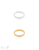 Silberring 3 reihig getupft 3,8 mm breit - Shanti Enterprise AG