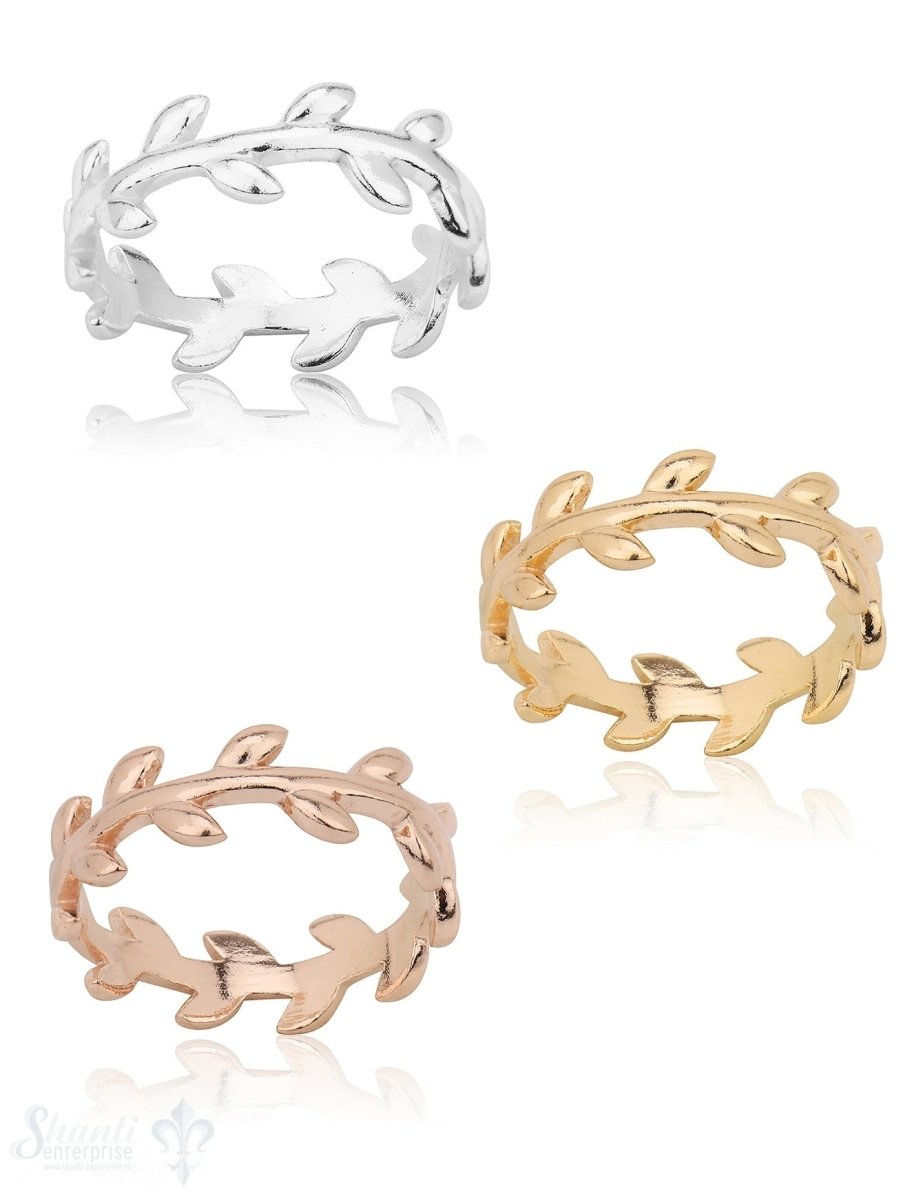 Silberring Blattranke fein eq - Shanti Enterprise AG