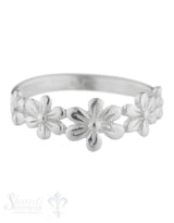 Silberring Blumen fein