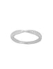Silberring fein 2,4 mm,Mitte Einkerbung mit Zirkonia weiss - Shanti Enterprise AG