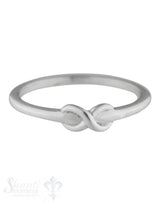 Silberring fein mit Infinity integriert Gr. 50