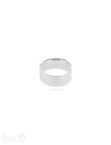 Silberring hell flach 8.2 mm breit