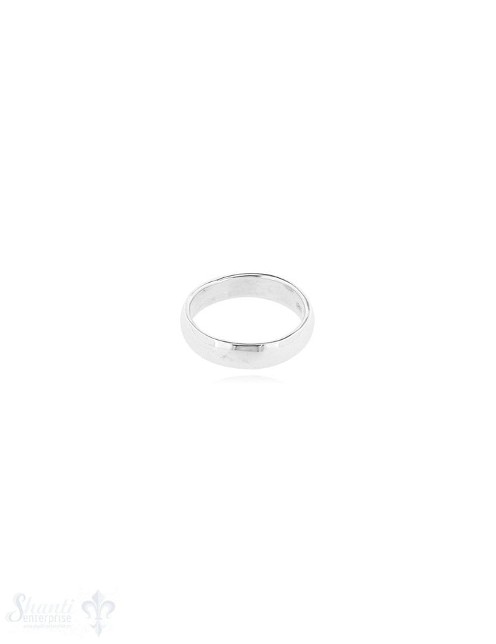 Silberring hell leicht gewölbt 4.2 mm breit - Shanti Enterprise AG