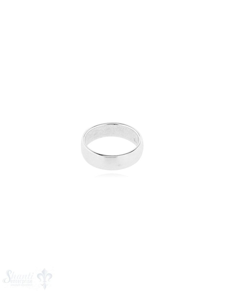 Silberring hell leicht gewölbt 5.6 mm breit - Shanti Enterprise AG