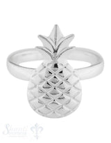 Silberring mit Ananas-Frucht