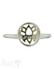 Silberring mit Blume in Gold durchbrochen fein - Shanti Enterprise AG