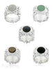 Silberring Nuggets breit 18 mm - Shanti Enterprise AG