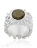 Silberring Nuggets breit 18 mm - Shanti Enterprise AG