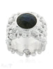 Silberring Nuggets breit 18 mm - Shanti Enterprise AG