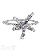 Silberring Seestern mit Zirkonia