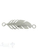 Silberteil mit Doppelösen: Feder 53x15 mm - Shanti Enterprise AG