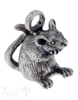 Silbertier: Ratte mit Struktur 23x22 mm Dicke:11mm