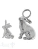 Silbertier: sitzender Hase poliert Dicke:5mm - Shanti Enterprise AG