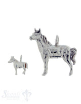 Silbertier:Pferd poliert Dicke:5mm