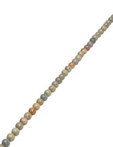 Silver Leaf Strang grün marmoriert poliert Kugeln 6 mm AAA (rund 6.5-6.7 mm)