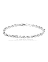 Singapur rund Armkette mit Karabiner Silber 925