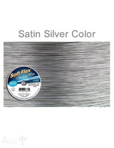 Soft Flex Beading Wire Satin Silver Draht