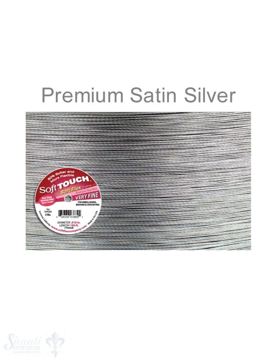 Soft Flex Soft Touch Satin Silver Draht - Shanti Enterprise AG
