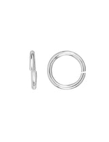 Spaltring Silber 7 mm  offen extra hart