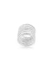 Spiralen Ring 1mm 12-reihig federnd leicht verziert ca.12 mm breit Silber 925 ec - Shanti Enterprise AG