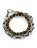 Stahl Armband Herren 42 cm 2-reihig - Shanti Enterprise AG