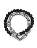 Stahl Armband Herren 42 cm 2-reihig - Shanti Enterprise AG
