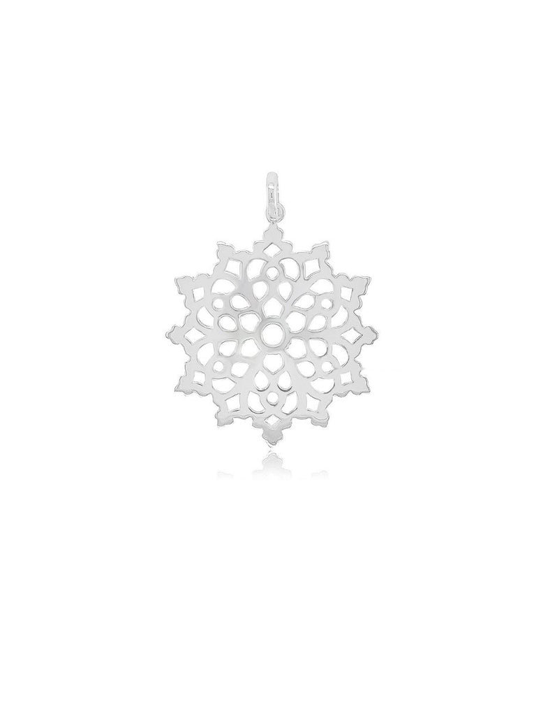 Stern Amulett Silber hell durchbrochen mit Öse - Shanti Enterprise AG