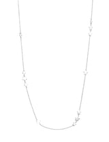 Sternenkette Anker mit 90 cm, mit Federringschloss Silber 925