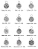 Sternzeichen Anhänger 10 mm Plaquette mit Öse fix ID 2.6 mm Silber 925 - Shanti Enterprise AG