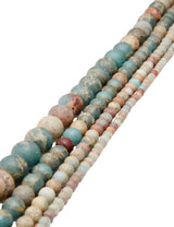 Terra-Jaspis Strang aqua-sand matt Kugeln