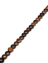 Tigerauge Strang braun poliert Herz 10x10 mm A