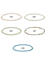 Tropfen 5 x 3.5 mm Armband facettiert auf Elast 18 cm Zirkonia-Kristalle