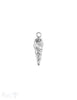 Turmschnecke Anhänger Silber 22x6 mm gerillt Oese fix - Shanti Enterprise AG