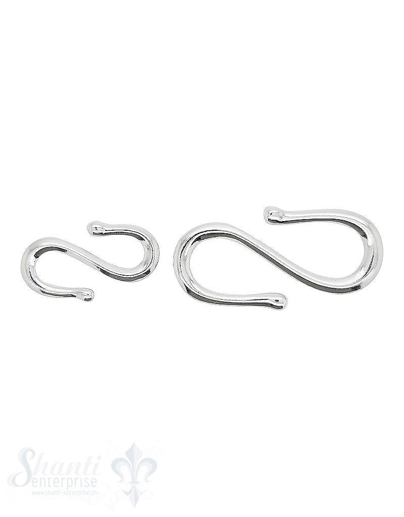Verschluss Silber S-Haken poliert - Shanti Enterprise AG