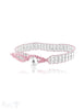 Viskose Armband 7,3 mm breit Silber mit Knopfverschluss verstellbar 17,5 / 19 cm - Shanti Enterprise AG