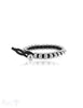 Viskose Armband 8 mm breit mit Silber Kugeln & Knopfverschluss - Shanti Enterprise AG