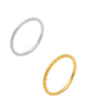 Wabenmuster 1.5 mm Fingerring verziert seitliches Muster Silber 925 ec - Shanti Enterprise AG