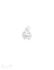 Winkerkrabbe Anhänger Silber hell 15x12 mm flach mit Öse rund - Shanti Enterprise AG