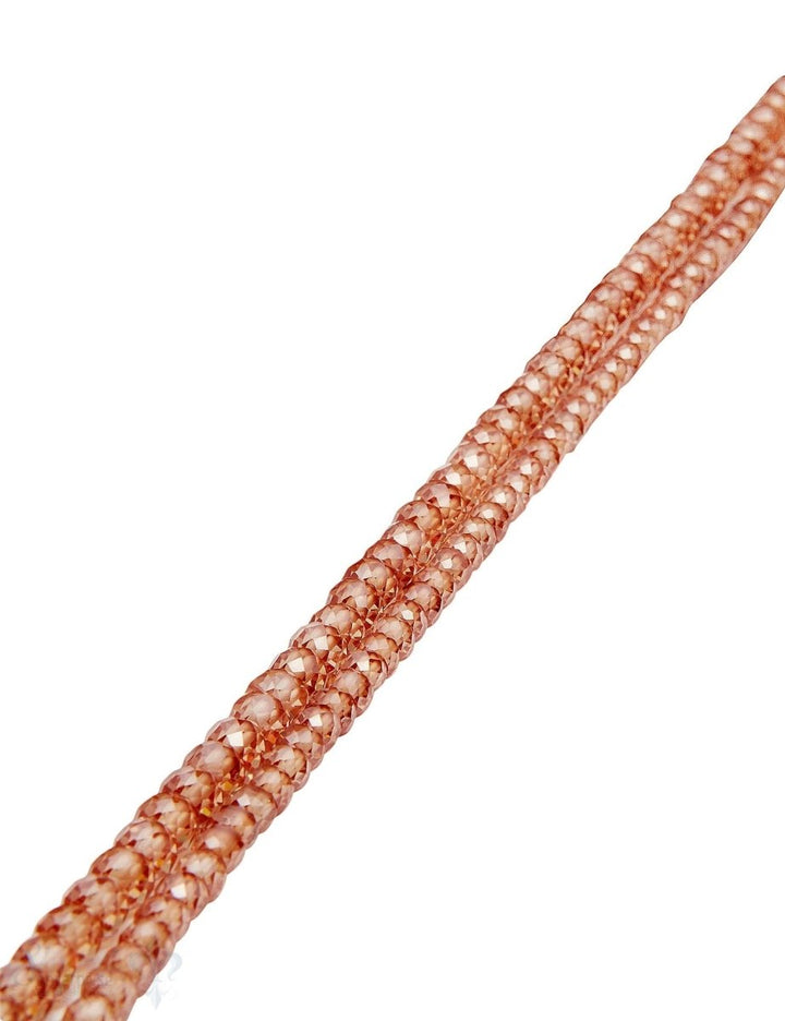 Zirkon Strang champagne dunkel gefärbt facettiert Buttons - Shanti Enterprise AG