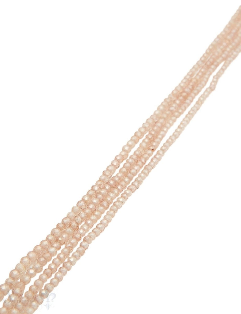 Zirkon Strang champagner facettiert Kugeln 32 cm lang AAAA echter Stein - Shanti Enterprise AG