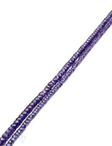 Zirkon Strang violett dunkel gefärbt facettiert Buttons