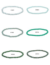 Zirkonia-Kristall buttons Armbänder 4 mm facettiert auf Elast  18 cm