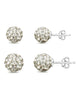 Zirkonia Ohrstecker 6 mm und 8 mm Kugel Pavé Schliff Silber 925 - Shanti Enterprise AG