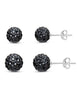 Zirkonia Ohrstecker 6 mm und 8 mm Kugel Pavé Schliff Silber 925 - Shanti Enterprise AG