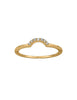 Zirkonia Ring weiss im Halbkreis 1.5 mm breit flach poliert - Shanti Enterprise AG