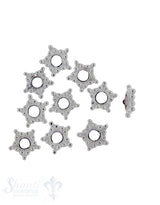 Zwischenteil Silber flach Stern