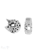 Zwischenteil Silber geschwärzt Fisch gekrümmt 10x1 2 mm Loch 2.3 mm Pack = 2 Stk. - Shanti Enterprise AG