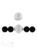 Zwischenteil Silber Kugel verziert hell 14 mm Loch 1.8 mm 1 Pack = 2 Stk. ca. 5,5 gr. - Shanti Enterprise AG